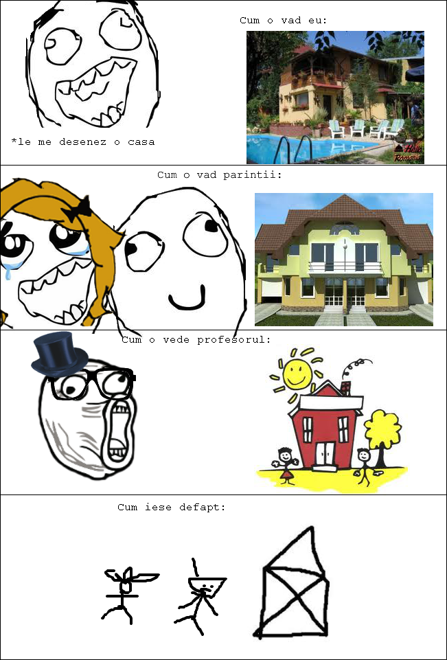 Eu desenez o casa...