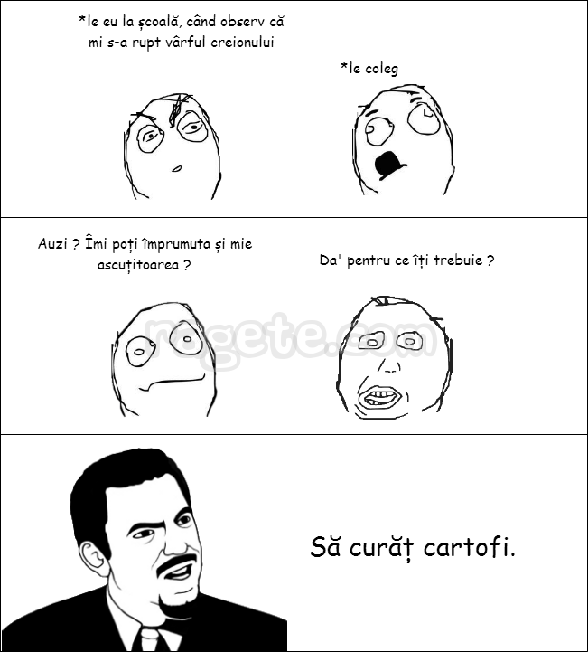 Sa curat cartofi