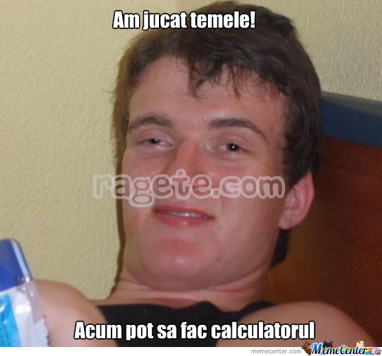 Am facut calculatorul!