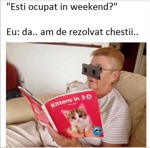 eu da am de rezolvat chestii, pisici ochelari 3d carte revista